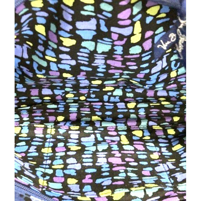 Vera Bradley Quilted Cotton Shoulder Bag Indigo Pop