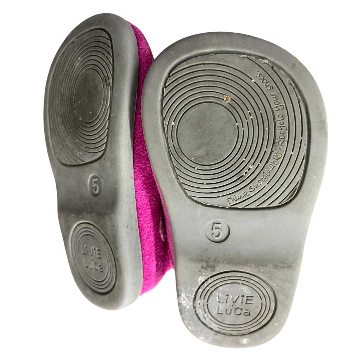 Livie & Luca Fuchsia "Toi Toi" Toddler Shoes Sz 5