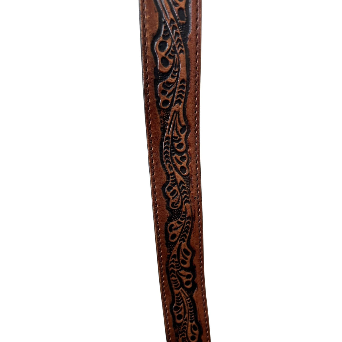 Texas Longhorn Leather Belt Size M 26-28