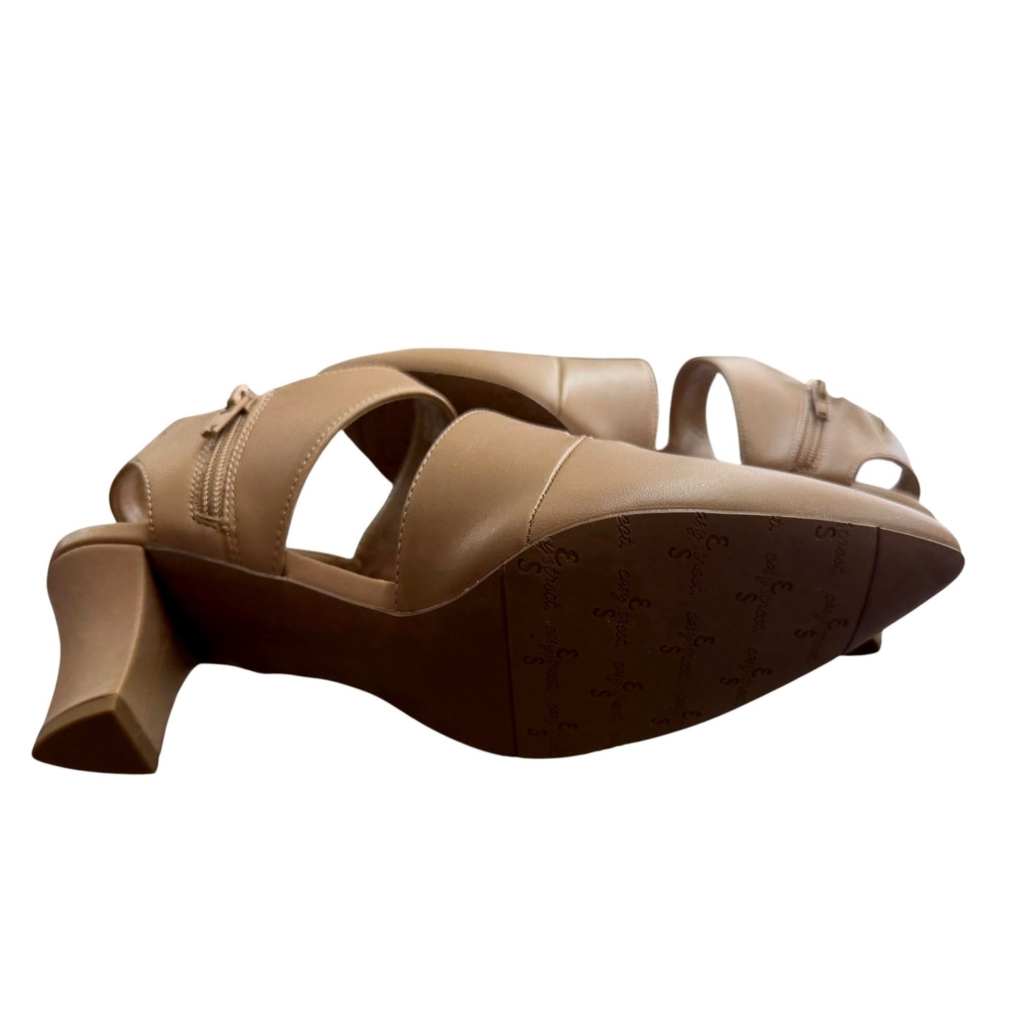Easy Street Tan Pointed Toe Heels Women's SZ 9.5W