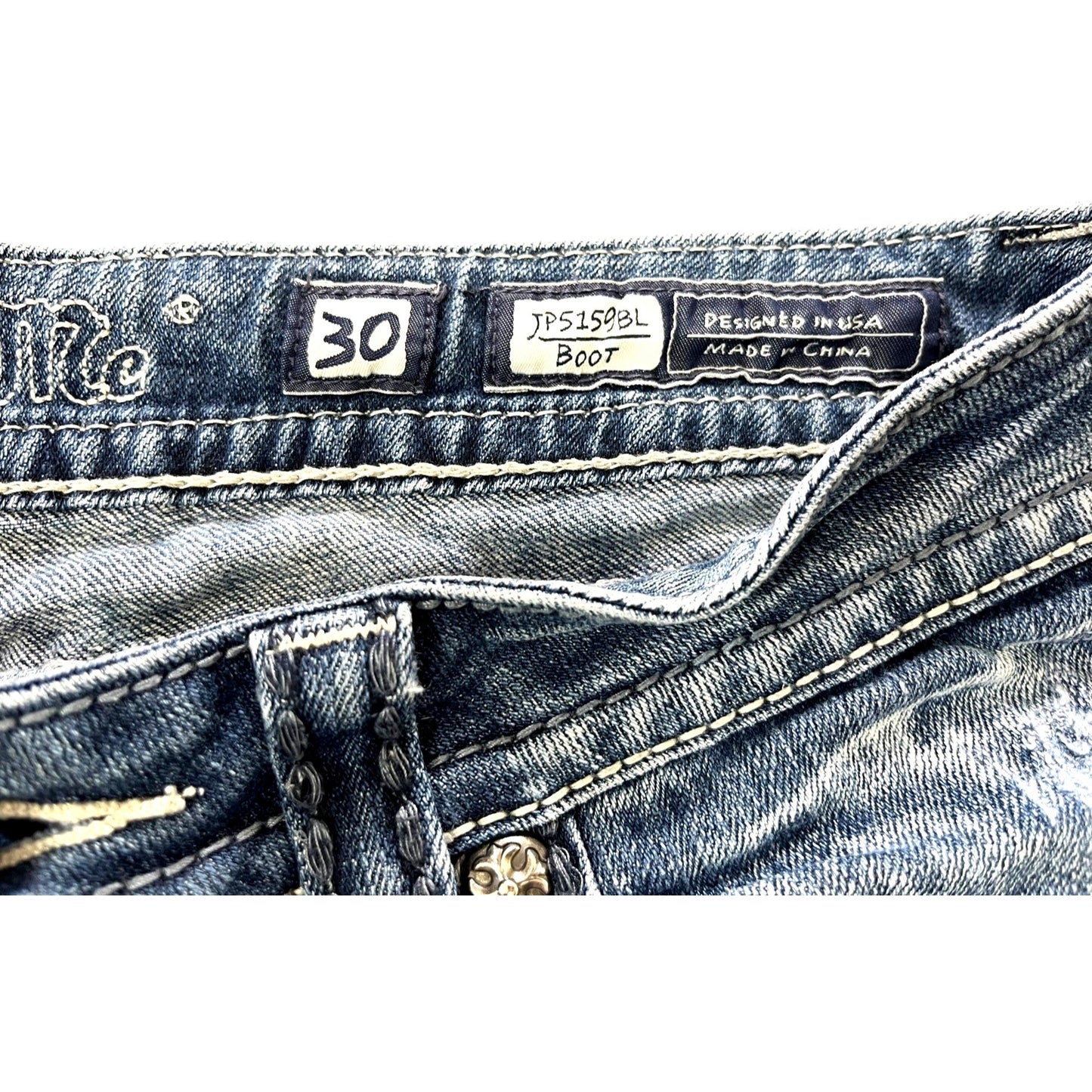Miss Me 30 JP5159BL Boot inseam 30.5