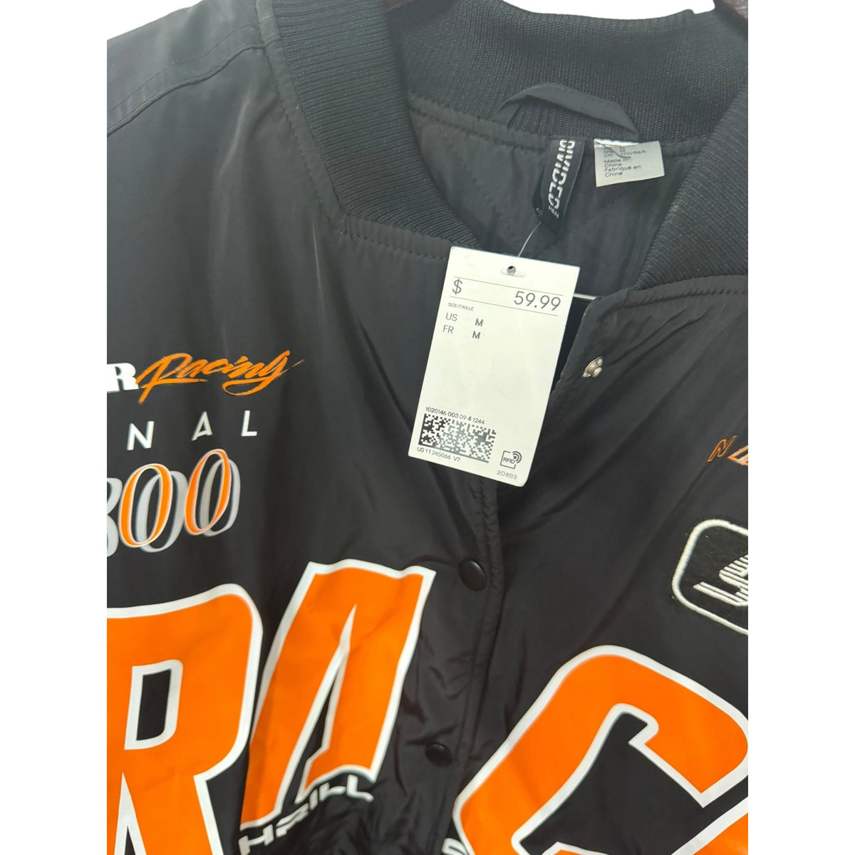 Divided Race Thrill Seeker Black Moto Racing Jacket Size M