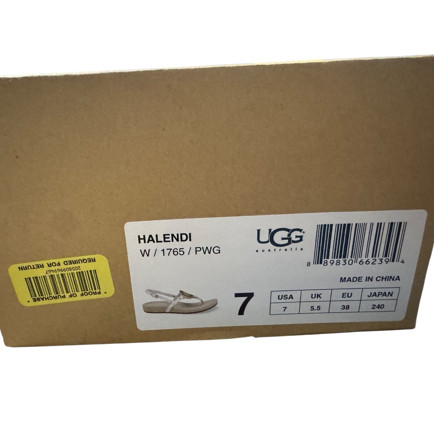 Ugg Womens 7 Sheepskin-Lined Leather Sandals With Laser-Cut Design