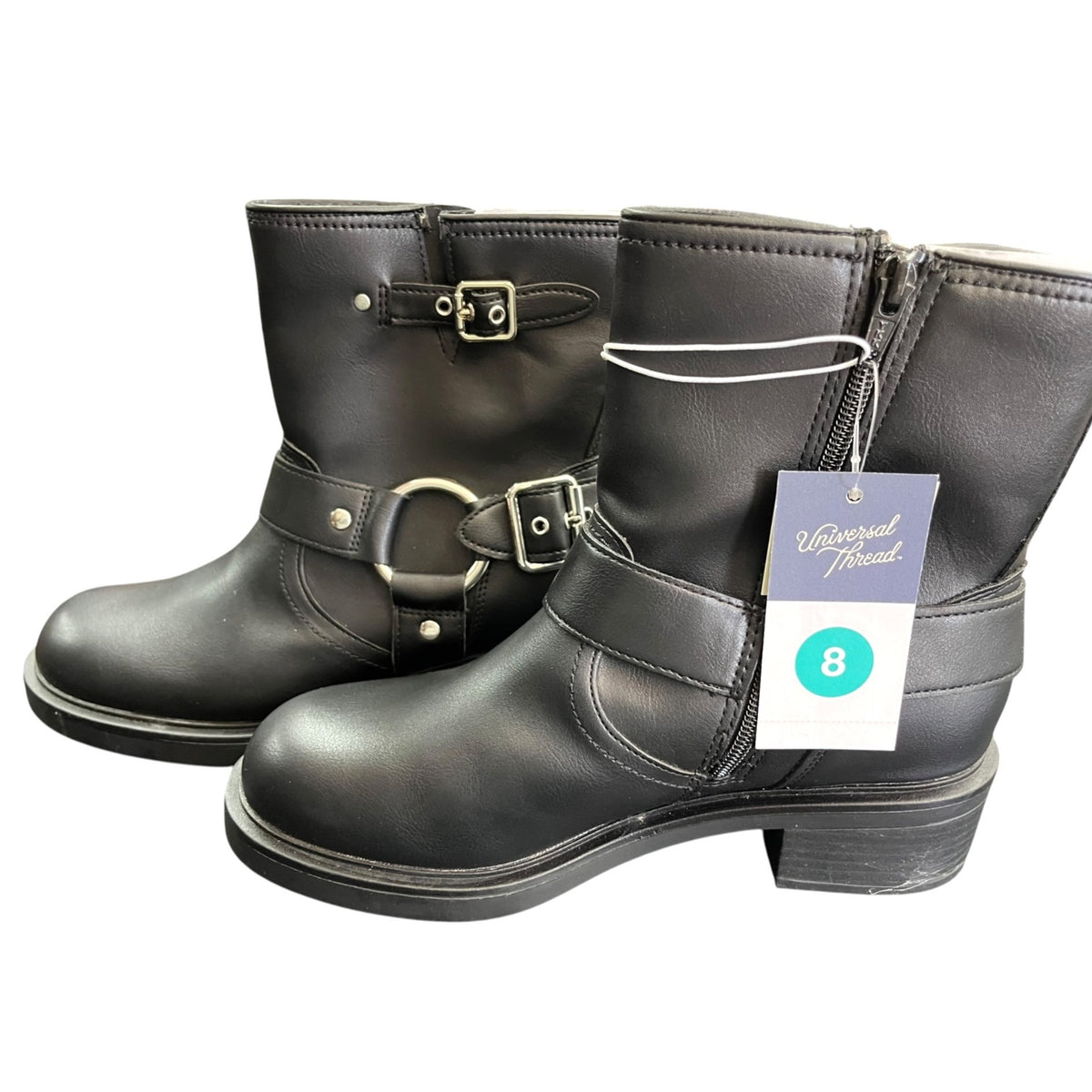 Universal Thread Women's Connor Harness Buckle Ankle Boots Size 8 NWT