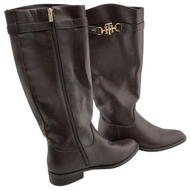 Tommy Hilfiger Brown Derby Boot Women 8.5M