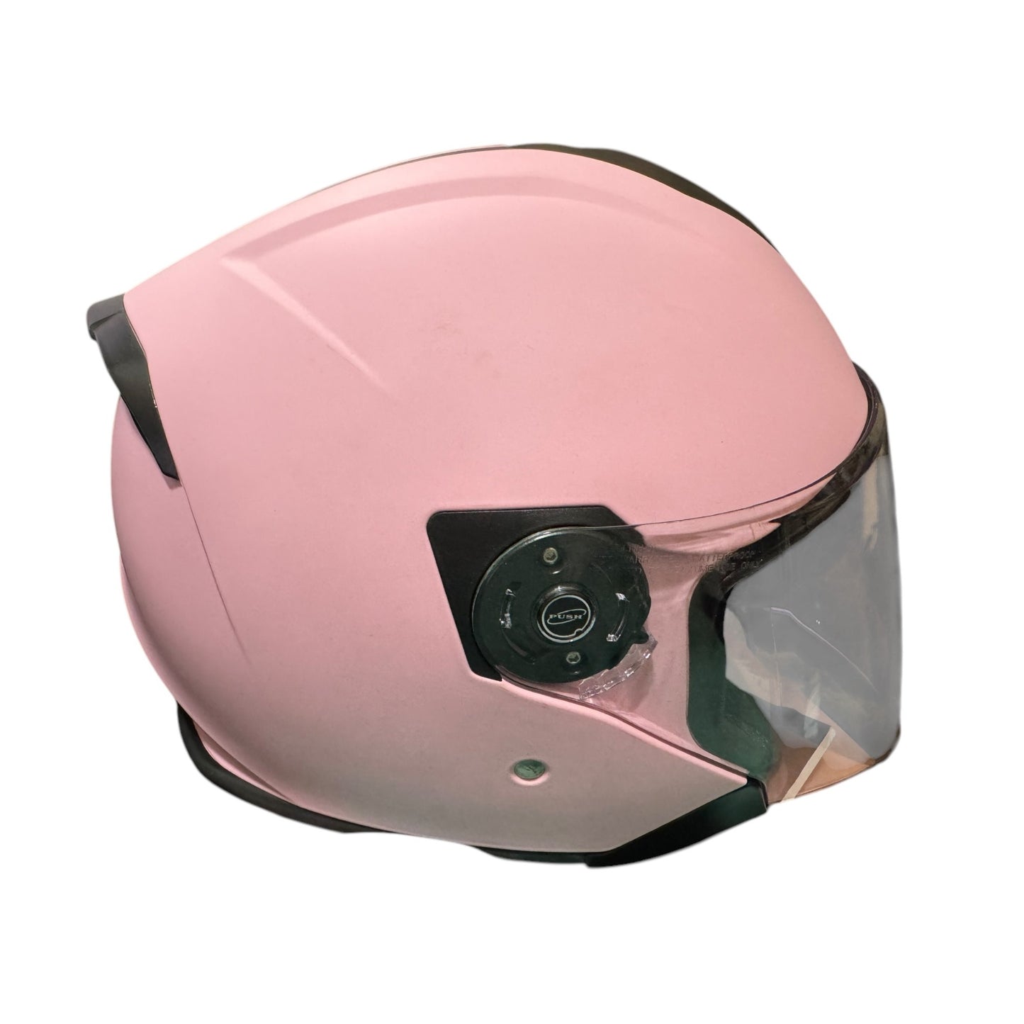 VCAN - FLAT PINK Half Face Motorcycle Helmet SMALL