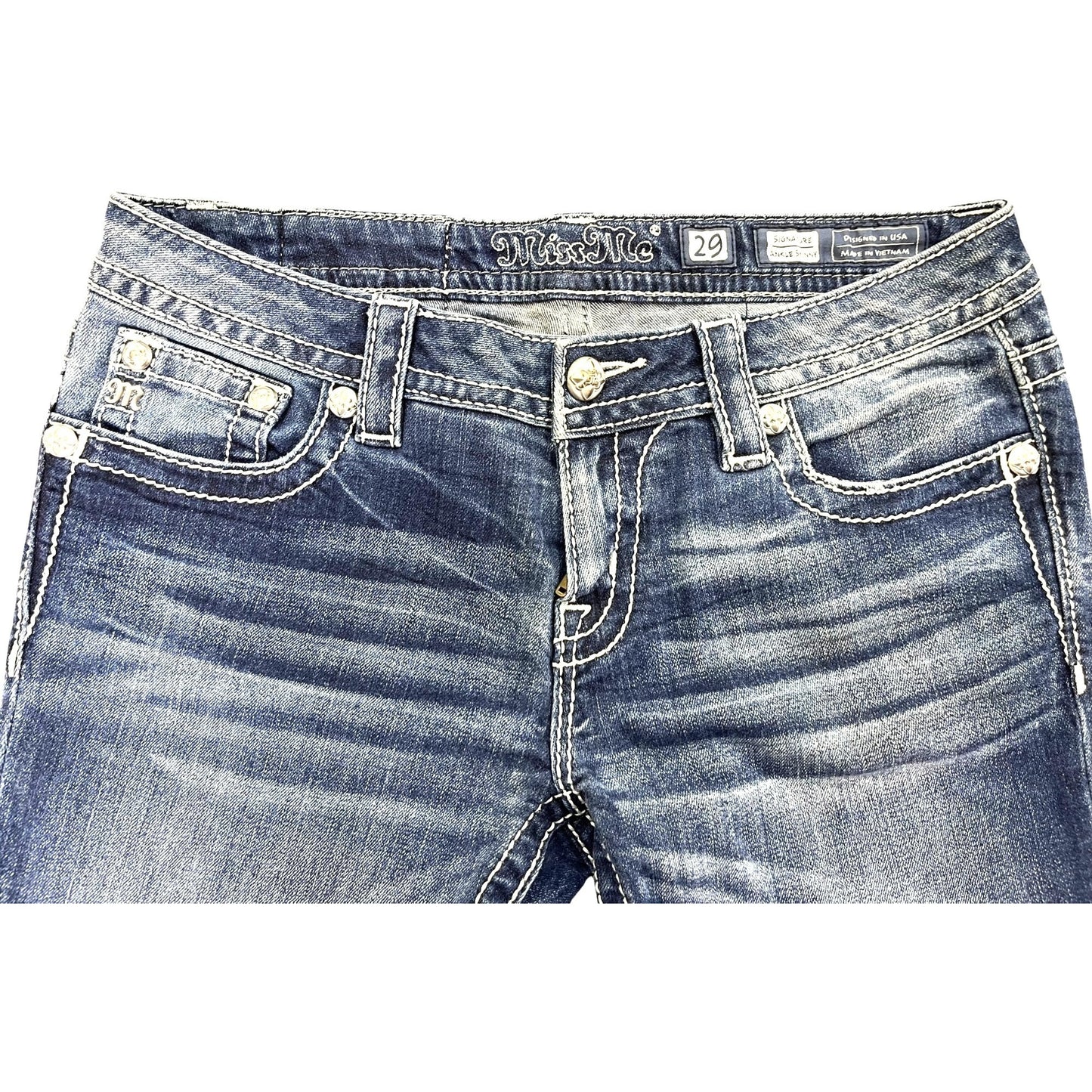 Miss Me Women's Signature Ankle Skinny Jeans Size 29