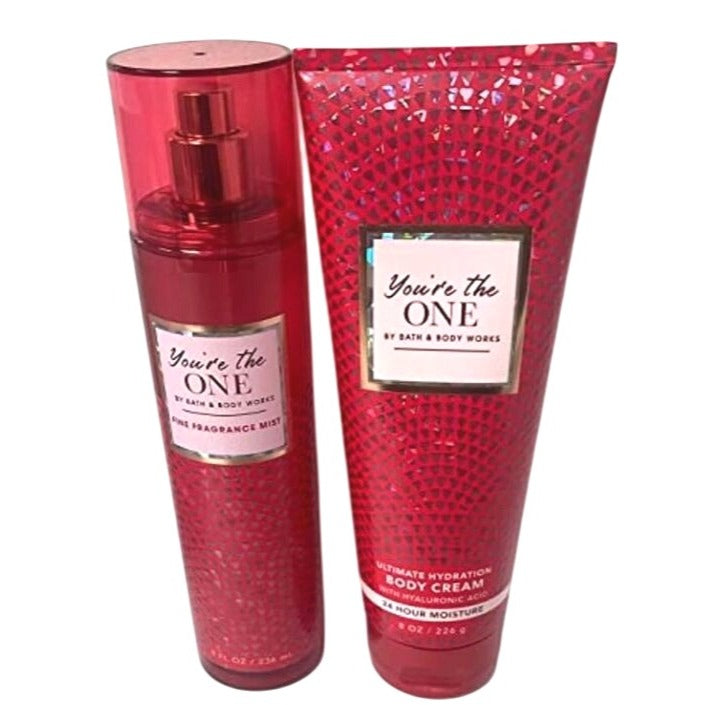 YouRe The One Bath & Body Fragrance Mist And Body Cream Gift Set