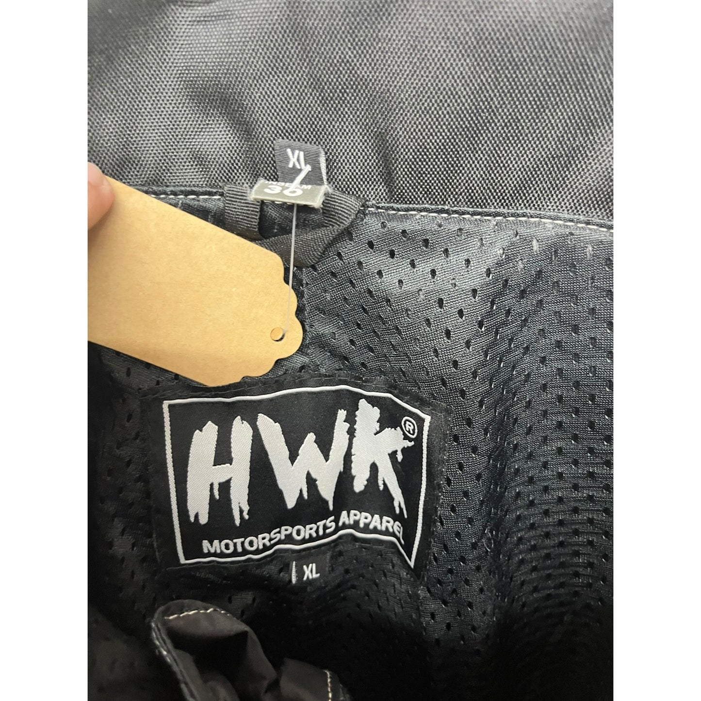 HWK Men's Motorcycle Pants XL 30" Inseam Black Waterproof Riding Gear With Armor Protection