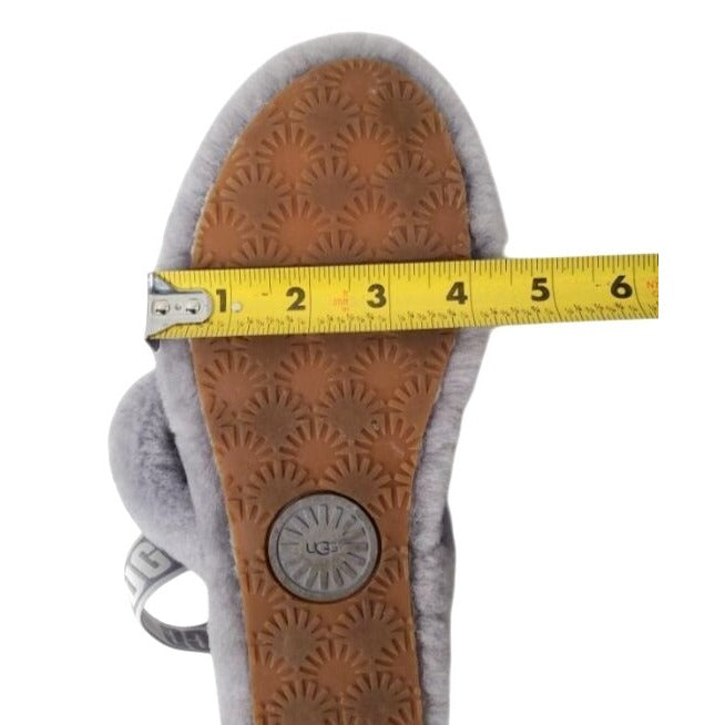 Ugg Women's Size 7 Fluff Yeah Slide Slippers Gray