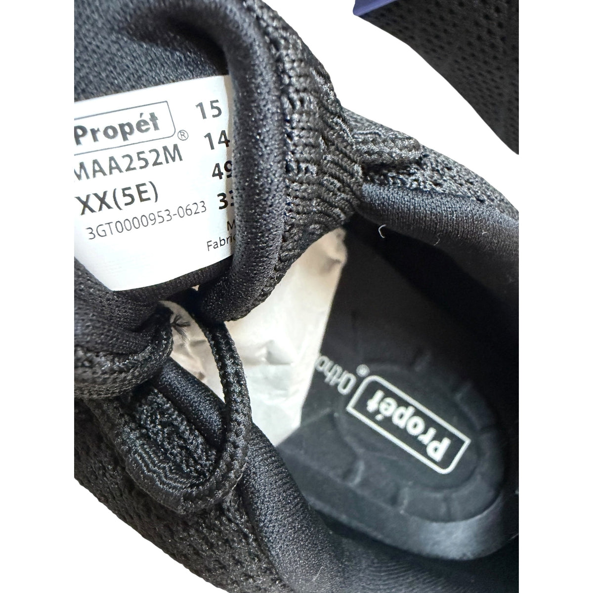 Propet Tour Knit II Black Men's Size 15