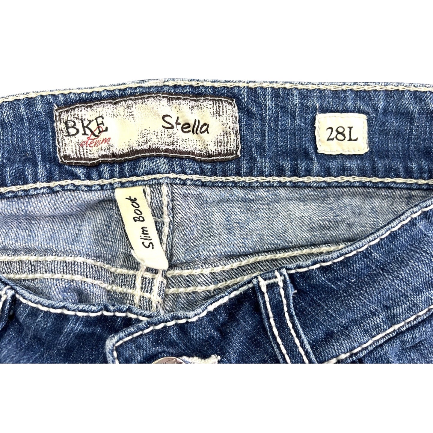 BKE Stella Embellished Women's Bootcut Jeans 28x33.5