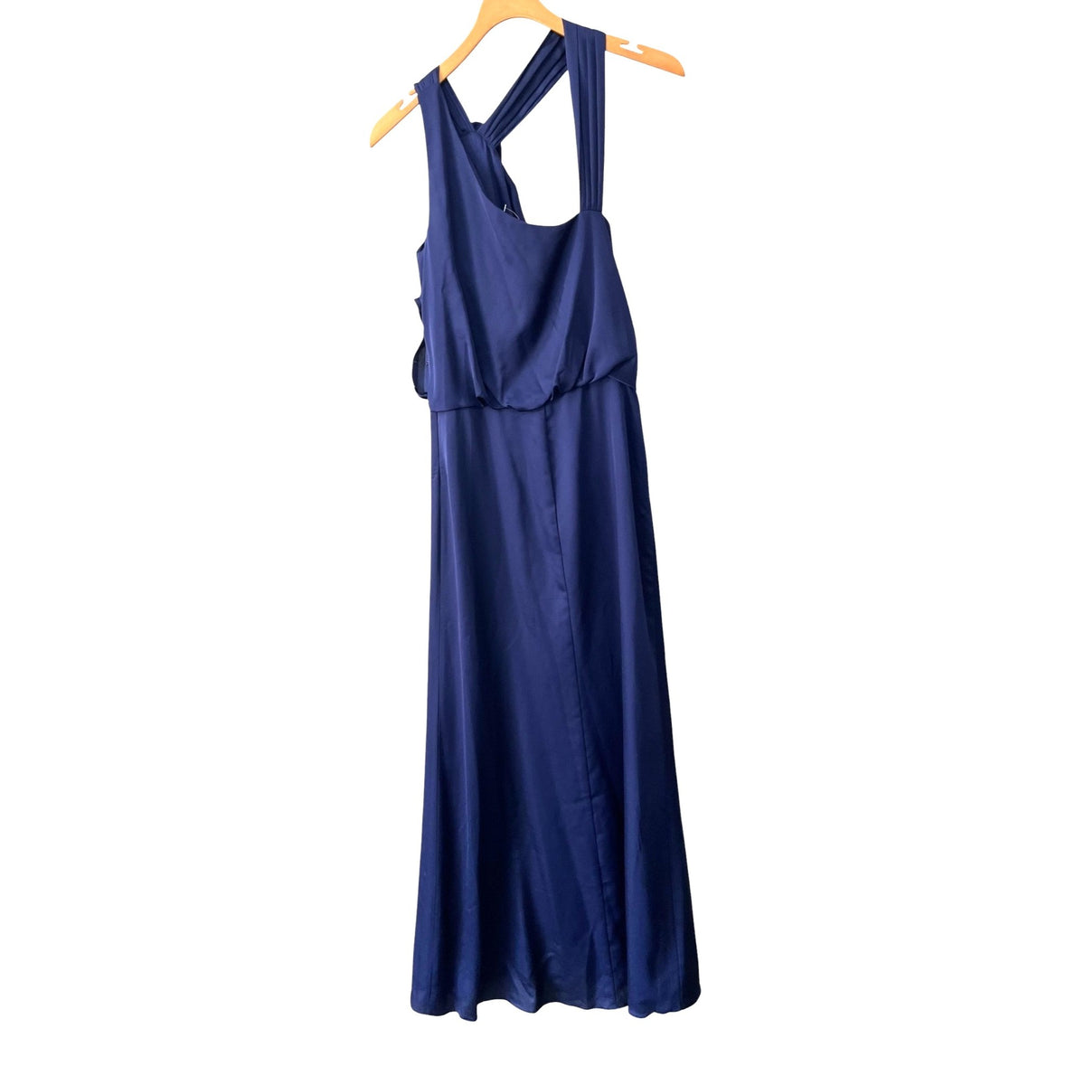 Max & Cleo Navy Blue Sleeveless Maxi Dress With Rose Detail Size 2
