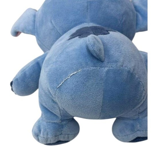 Disney Stitch Plush Toy 10" Soft Blue Stuffed Animal With Embroidered Details