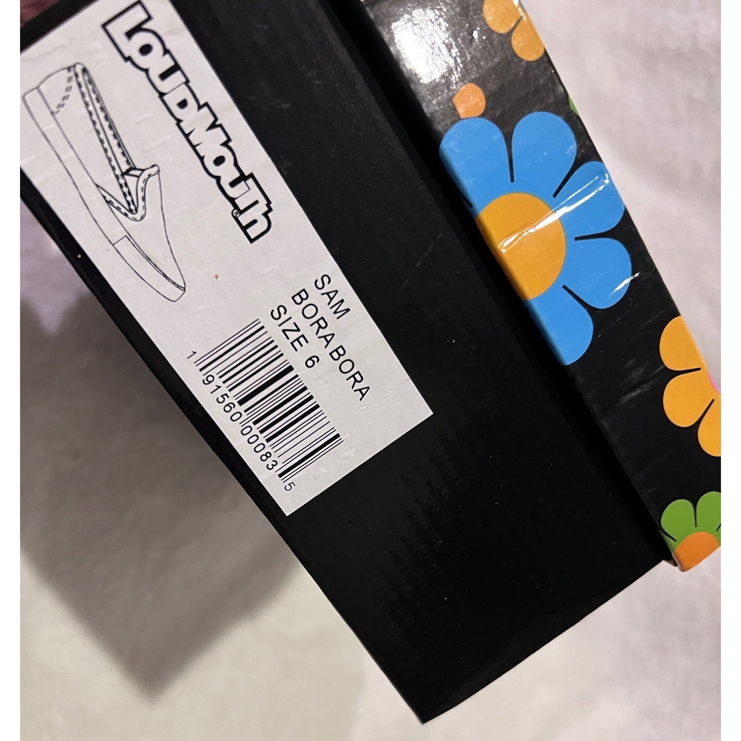 Loudmouth Womens San Borabora Slip-On Shoes Size 6 With Tropical Print & Original Box