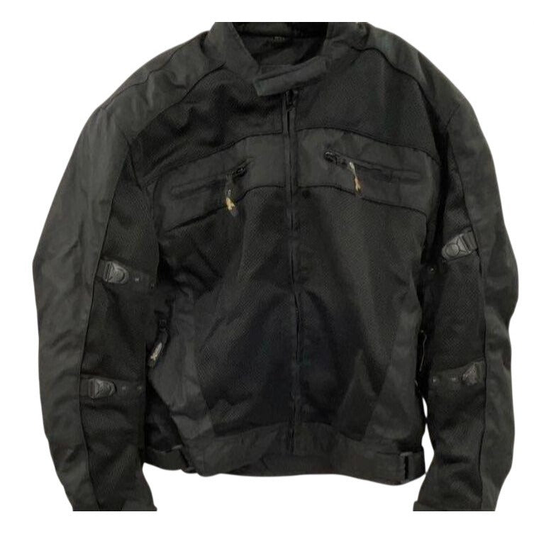 Element Motorcycle Riding Jacket 2XL Black Mesh & Textile Protective Gear For Men