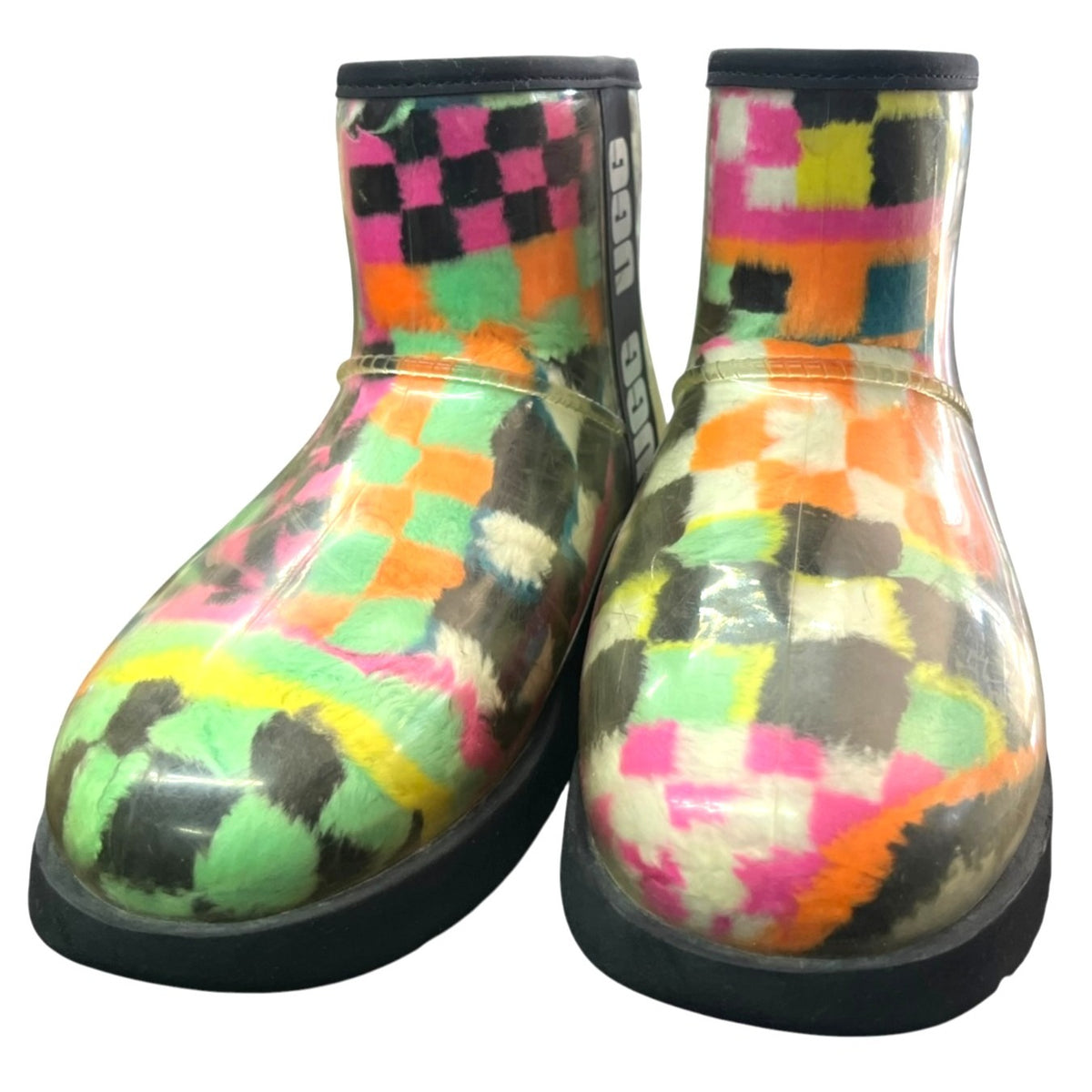 UGG Classic Mini Clear Checks Waterproof Boots Women's Size 6