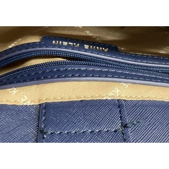 Anne Klein Navy Blue Tote Bag With Crossbody Strap & Coin Pouch