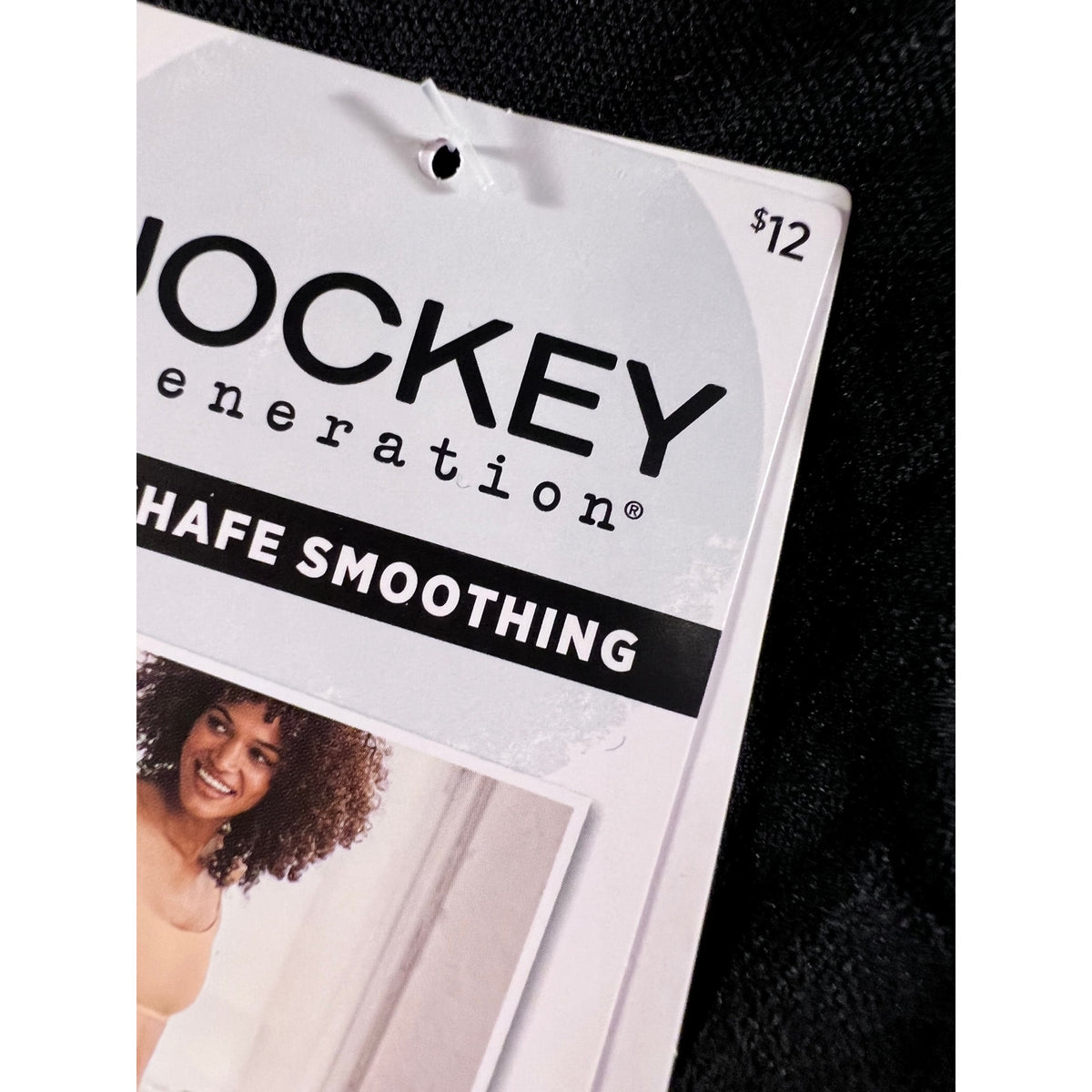 Jockey Generation Women's XXL Black Seam Free Microfiber Half Slip With Wicking & No-Chafe Smoothing Design
