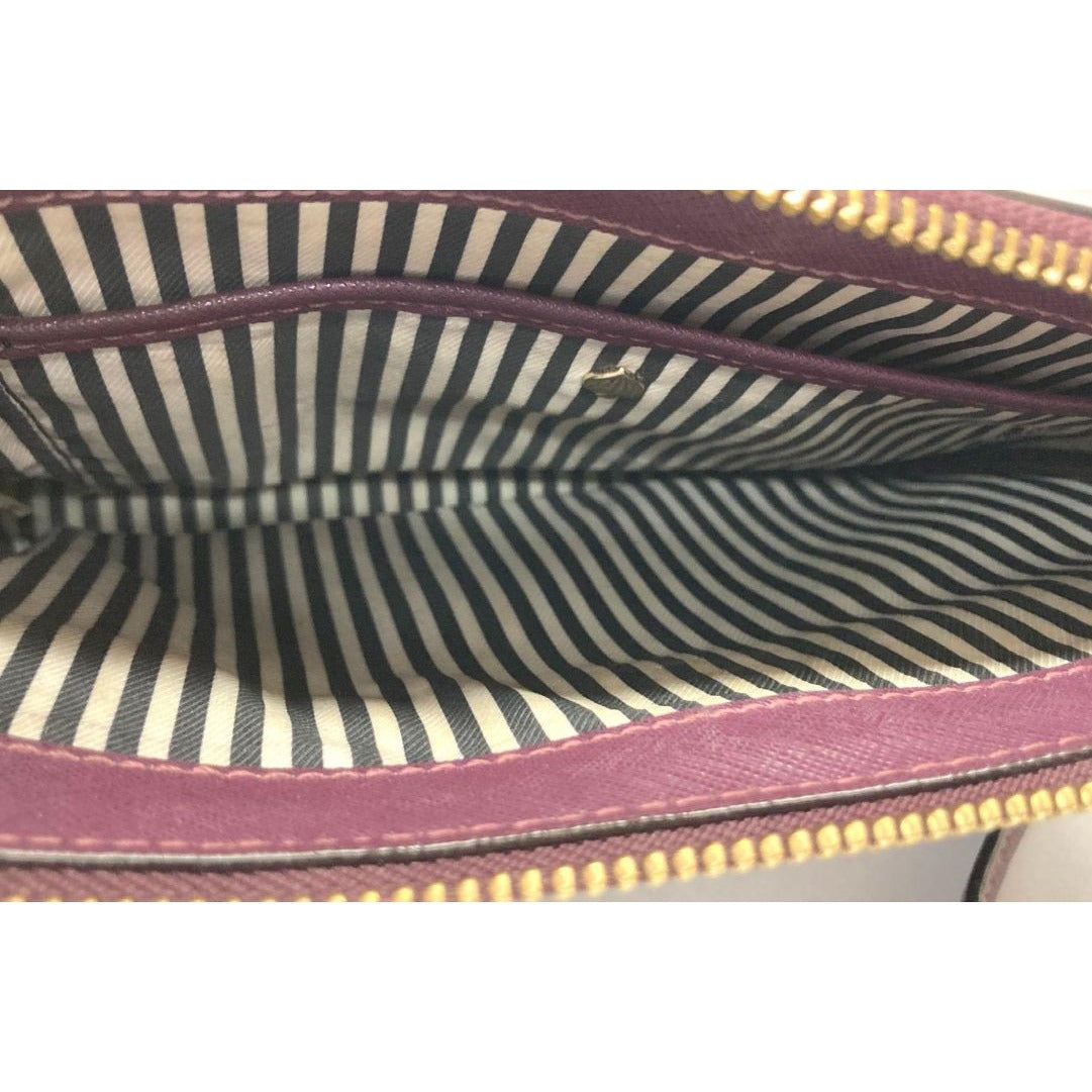 Kate Spade New York Burgundy Leather Crossbody Bag