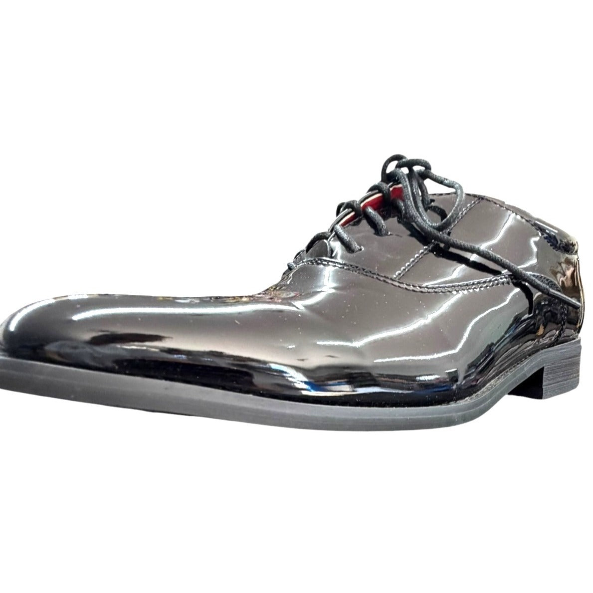 Bruno Marc Men's Patent Leather Oxford Dress Shoes Black Size 8