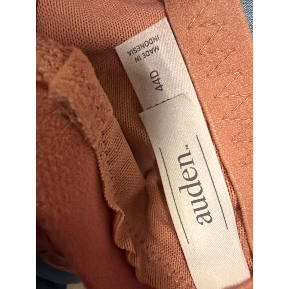 Auden Womens Lace Lightly Lined Underwire Bra Rose Pink Size 44D NWT