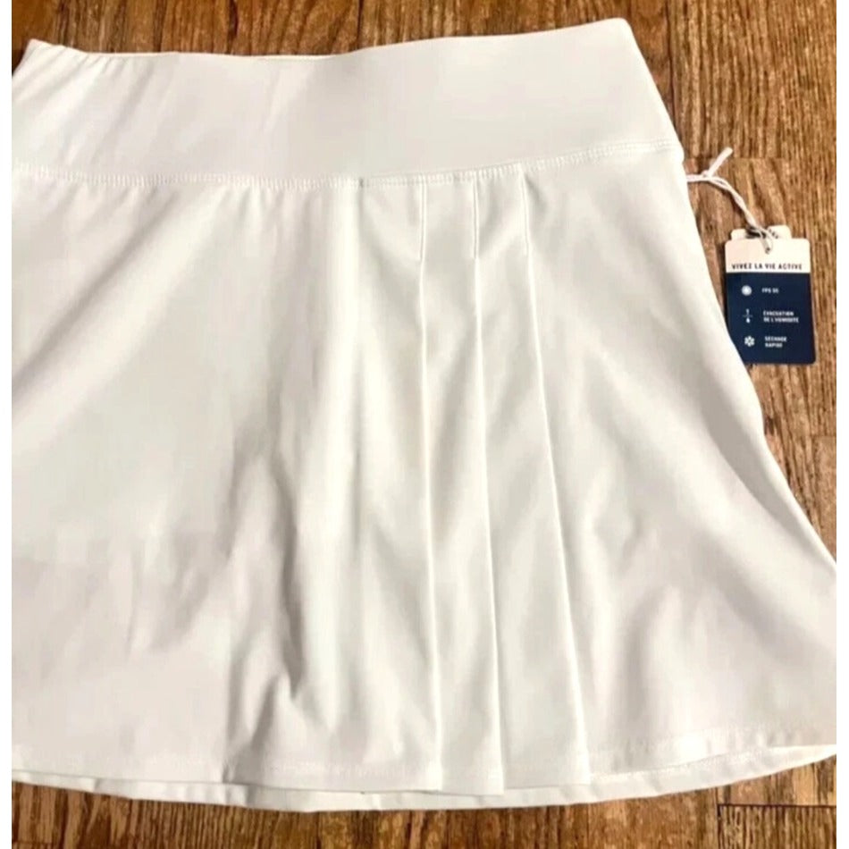 Tommy Bahama Women's White Golf Skort M Pleated Design NWT