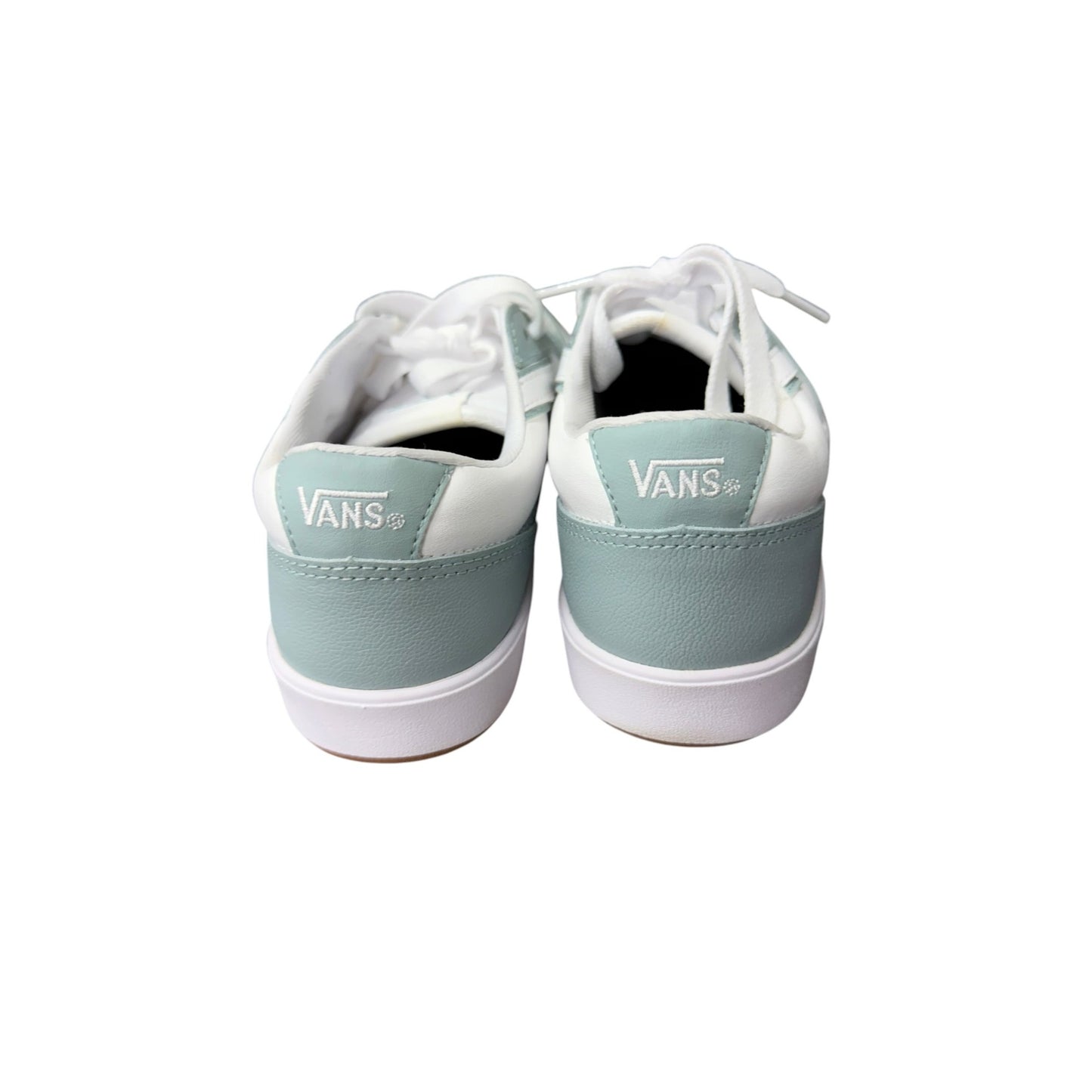 Vans Lowland Leather ComfyCush Sneakers 2-Tone Grey Mist White Shoes women’s 9.5
