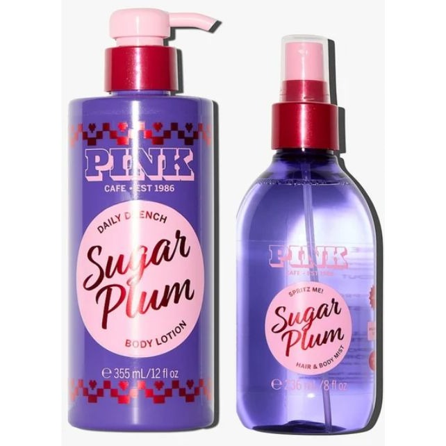 VS Pink Sugar Plum Body Lotion & Body Mist Set
