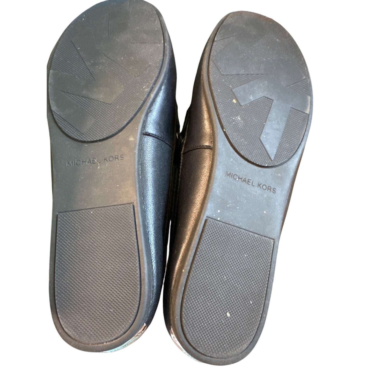 Michael Kors Sutton Moc Leather Loafers Black Size 9M