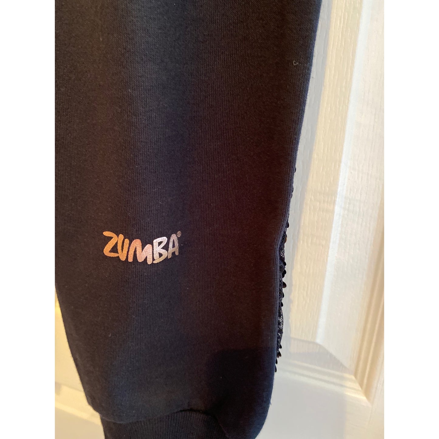 NWT XS Zumba Capri Glitz+Glam Sweat Pants