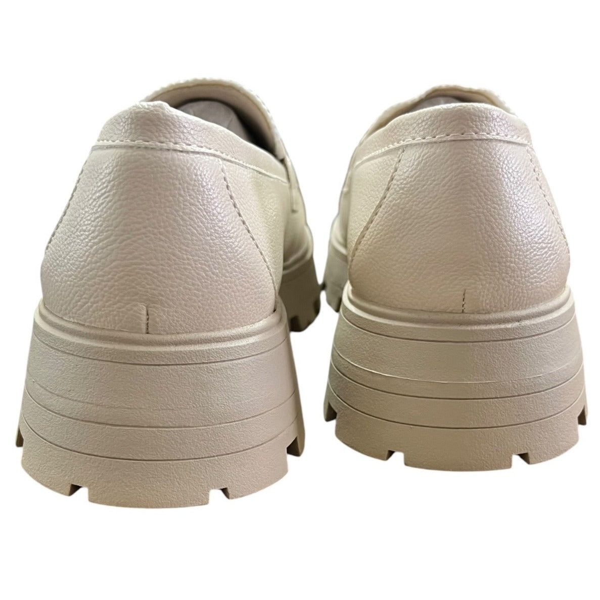 Cestfini Women's Beige Platform Loafers Size 7.5 NWB
