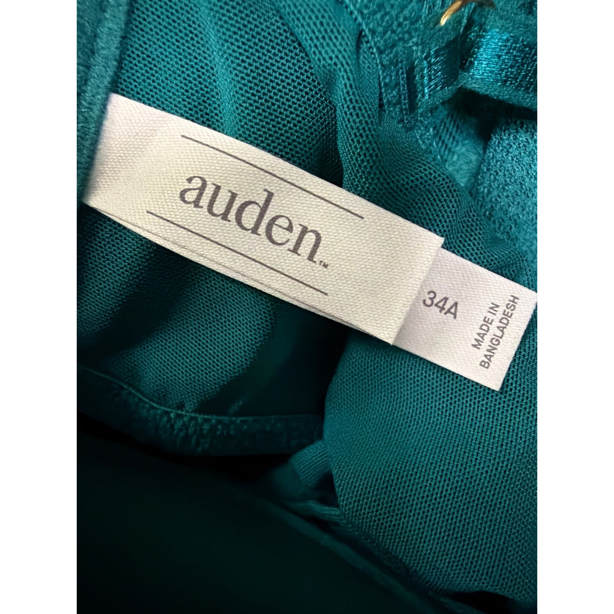 Auden 34A Lightly Lined Demi Coverage Bra NWT