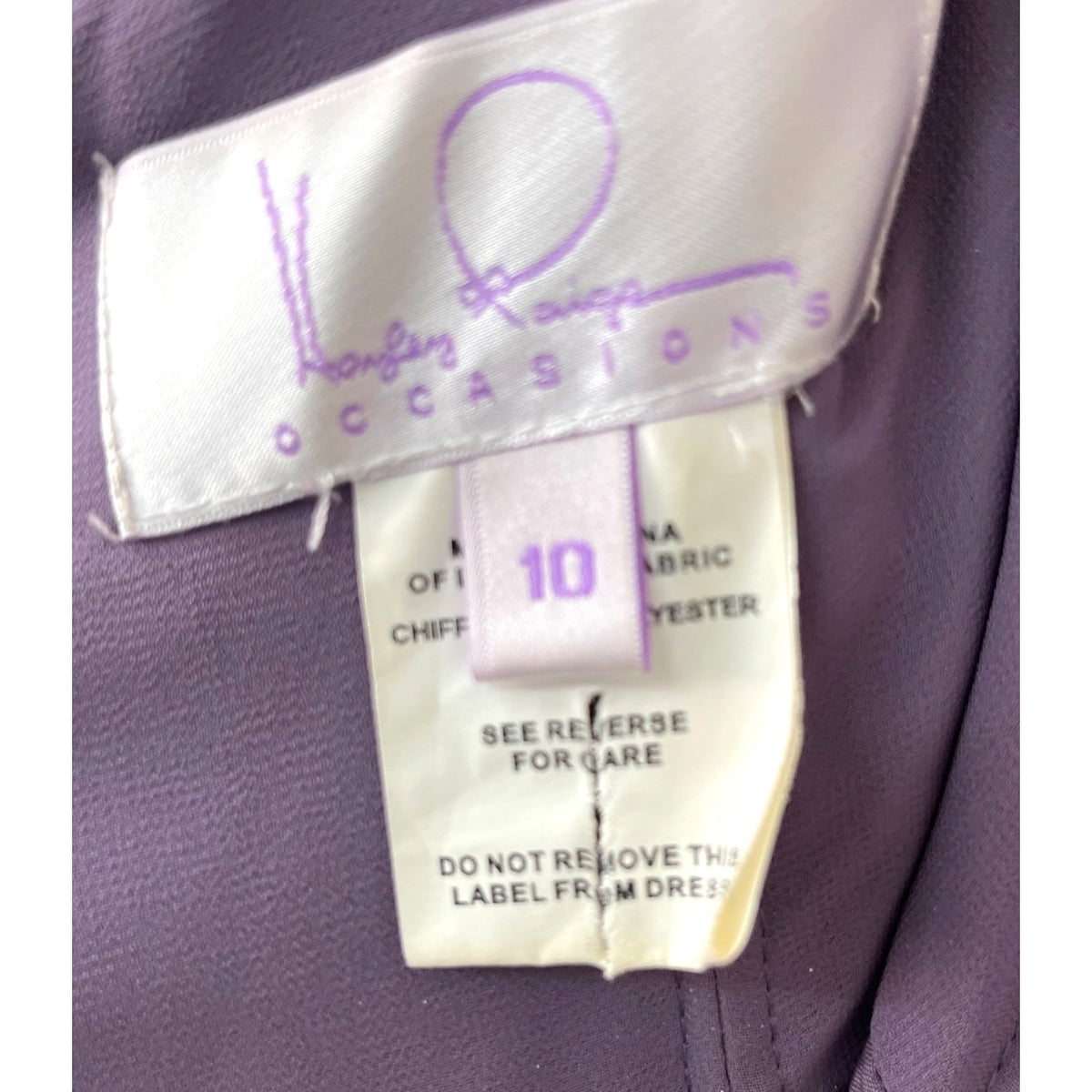 Hayley Paige Occasions Long Lavender Bridesmaid Dress Size 10