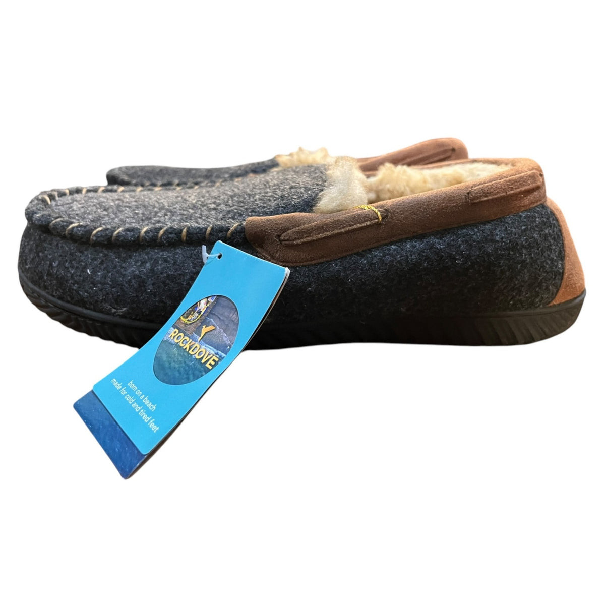 Rockdove Men's Moccasin Slippers Size 12 NWT