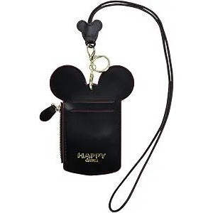 Mouse Ear ID Holder & Coin Pouch With Lanyard "Happy Dream" Design