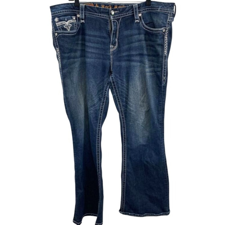 Rock Revival Betty Bootcut Jeans Dark Wash Denim Women's Size 36
