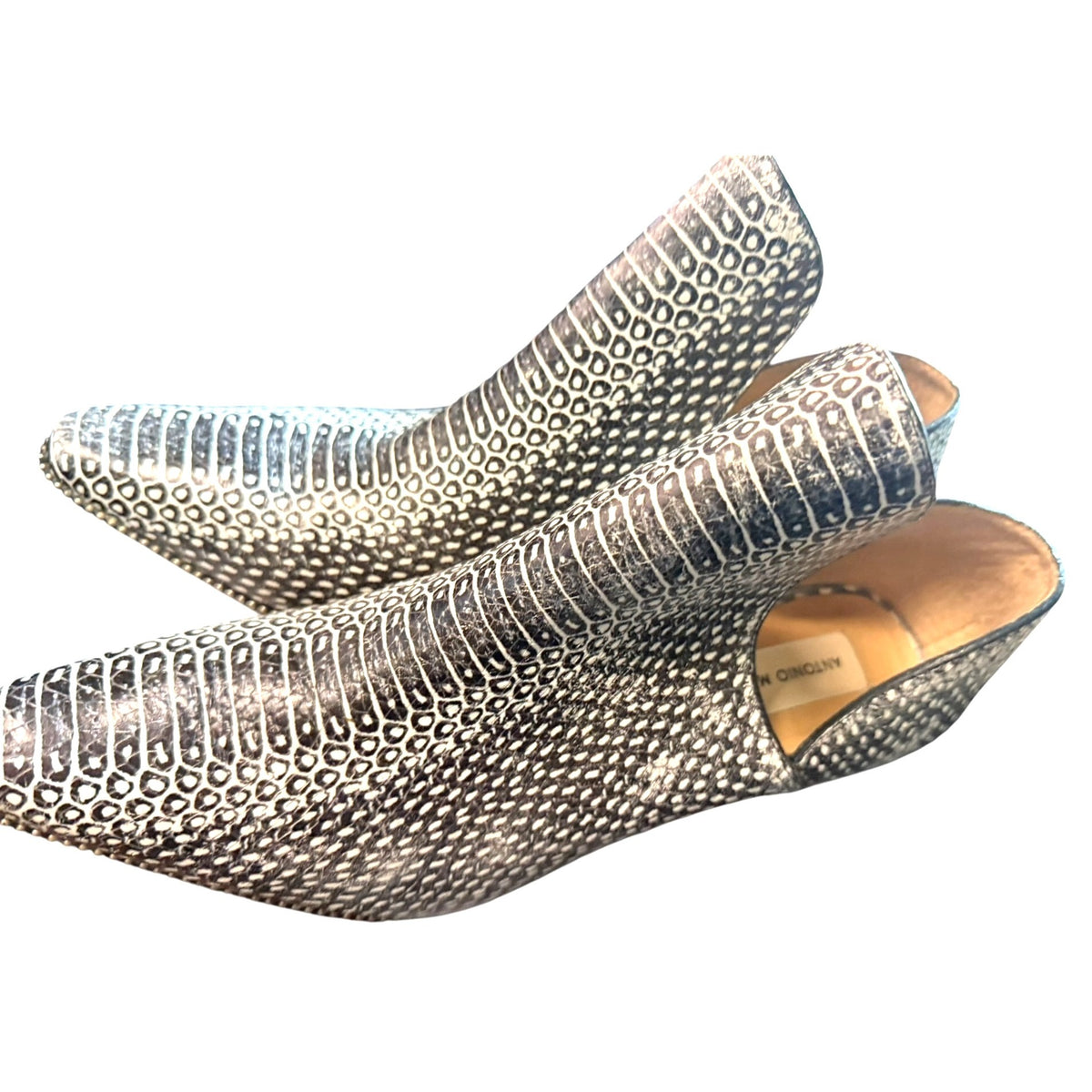 Antonio Melani Snake Leather Bootie Women's SZ 8.5