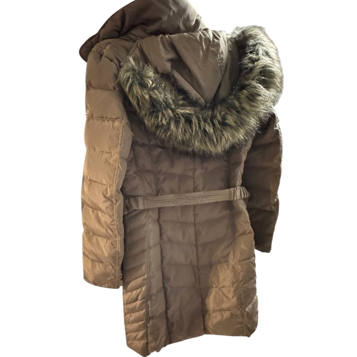Michael Kors Missy Quilted Midi Down Small Jacket