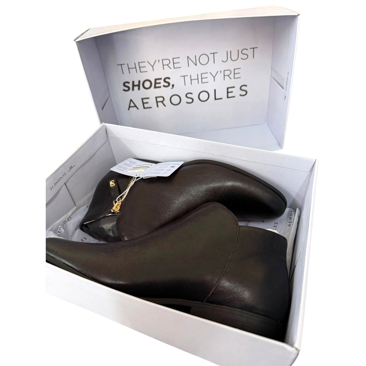 Aerosoles Collaroy Black Ankle Boots Women’s Size 10M New In Box