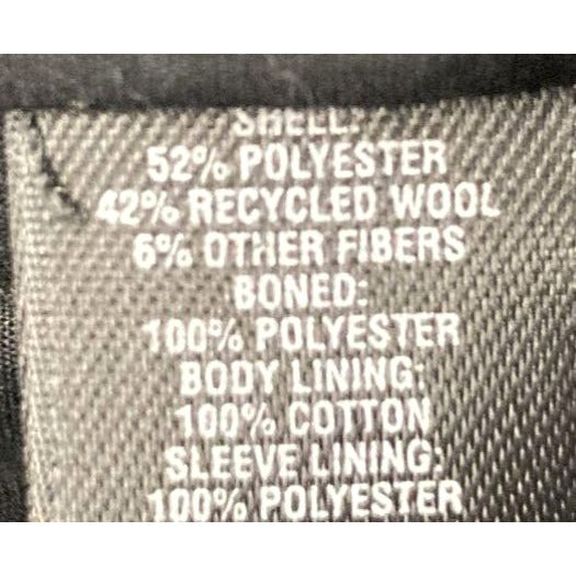 Express Mens Gray Peacoat With Removable Hood L