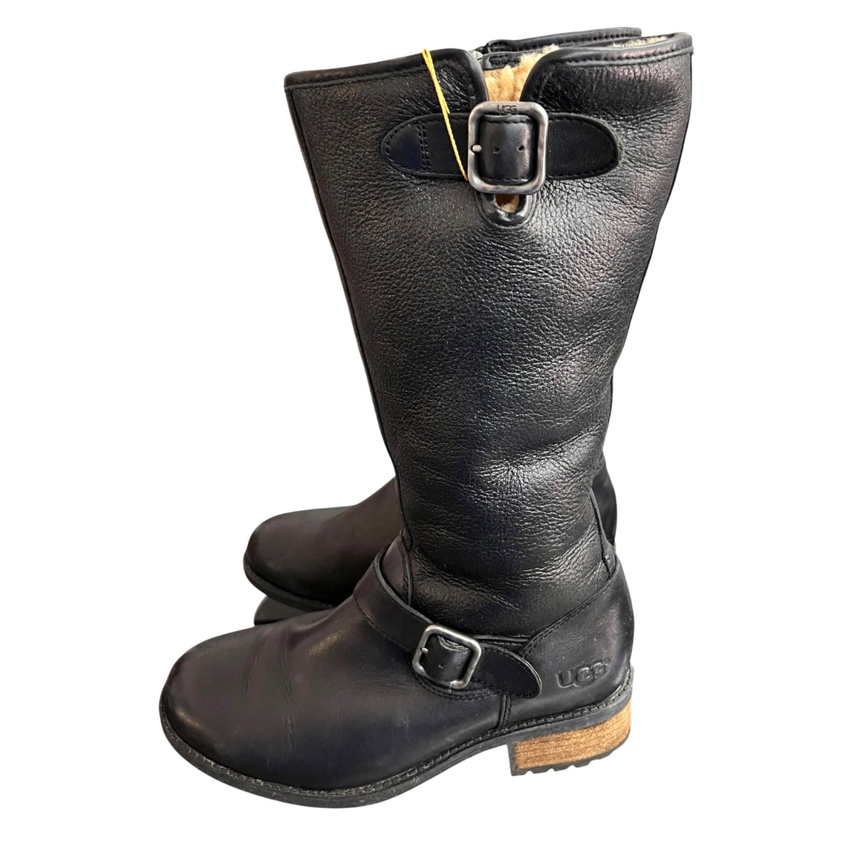 UGG Australia Soft Leather Water Resistant Women's Riding Boots Size 6.5
