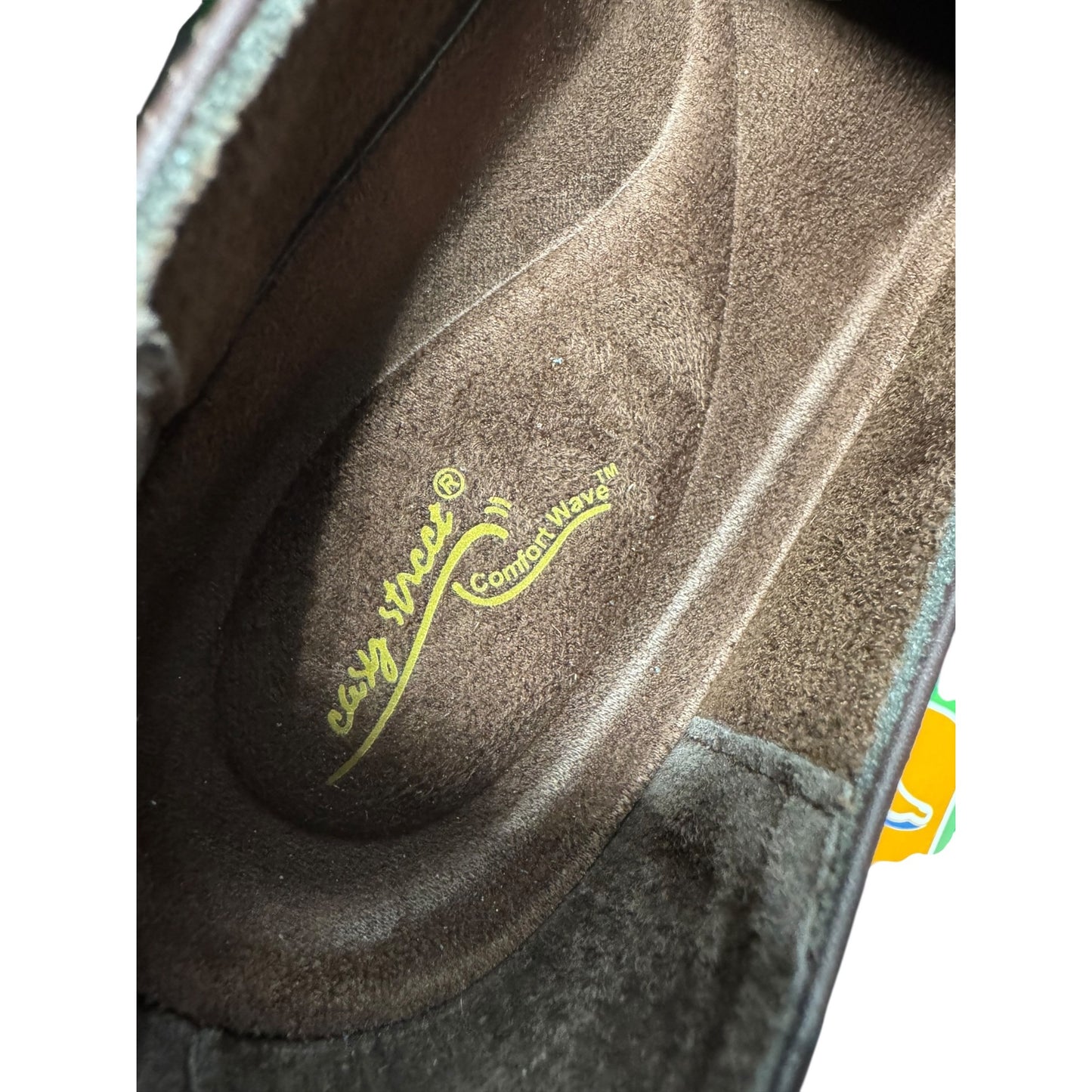 Easy Street Destiny Comfort Wave Easy Motion Womens Slip-On Shoes 10W Ultra-Light Insoles Brown Woven Faux Leather