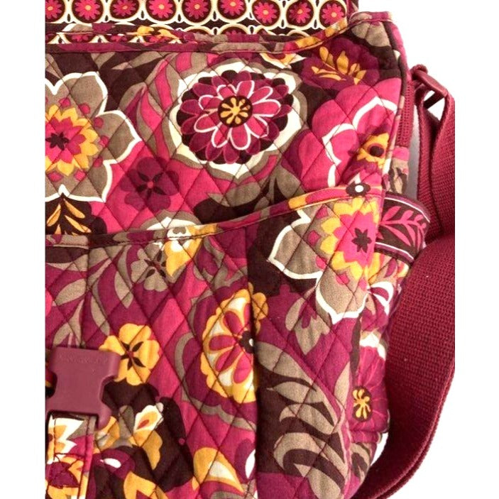 Vera Bradley Quilted Laptop Floral Crossbody Bag