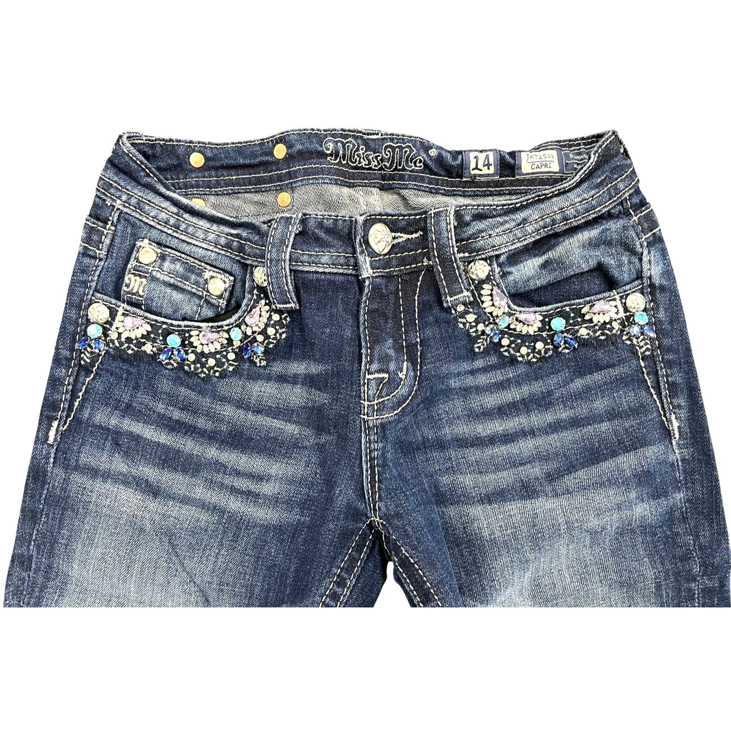Miss Me Youth Capri Jeans Size 14