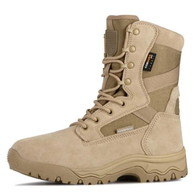 Free Soldier Men's Tactical Boots 8 Inches Sz 7 NWT Lightweight Combat Boots Durable Suede Leather Military Work