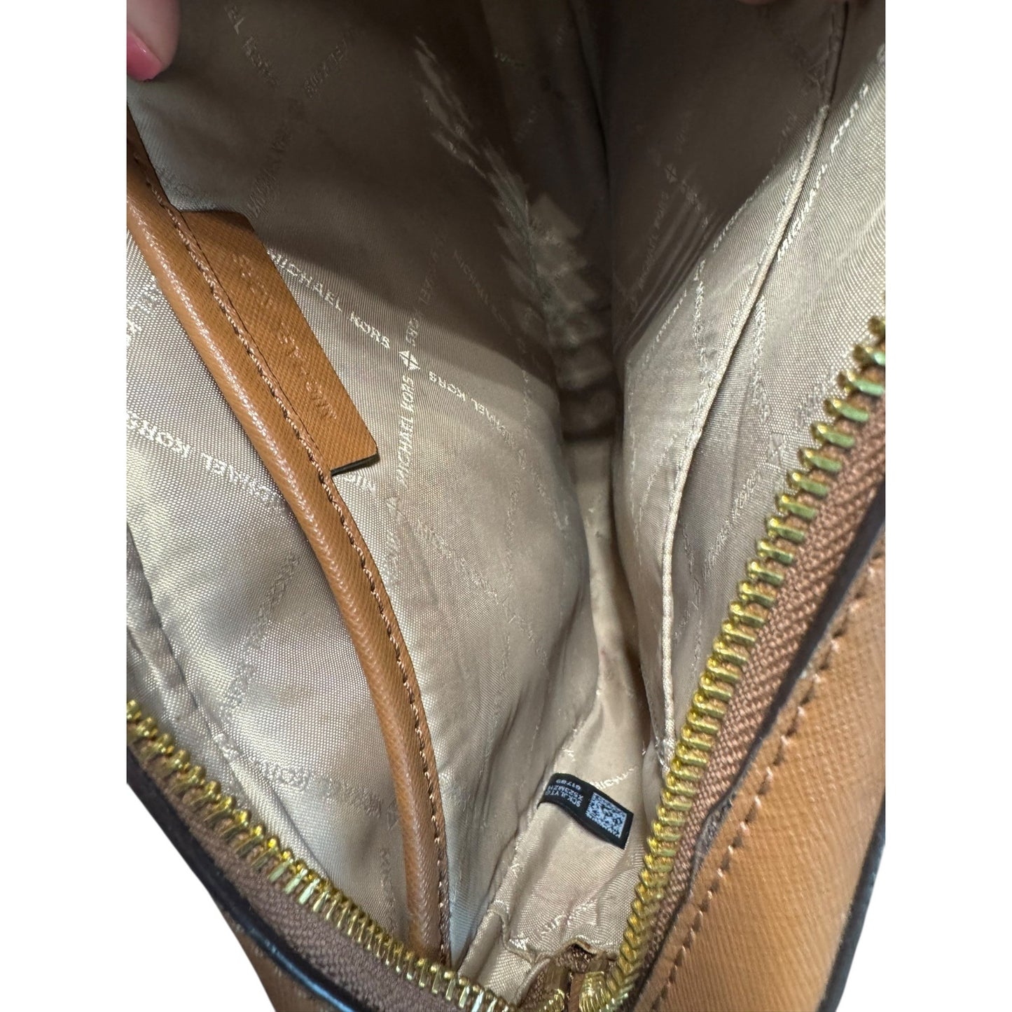 Michael Kors Jet Set Leather Crossbody Bag In Saffiano Leather With Gold-Tone Hardware