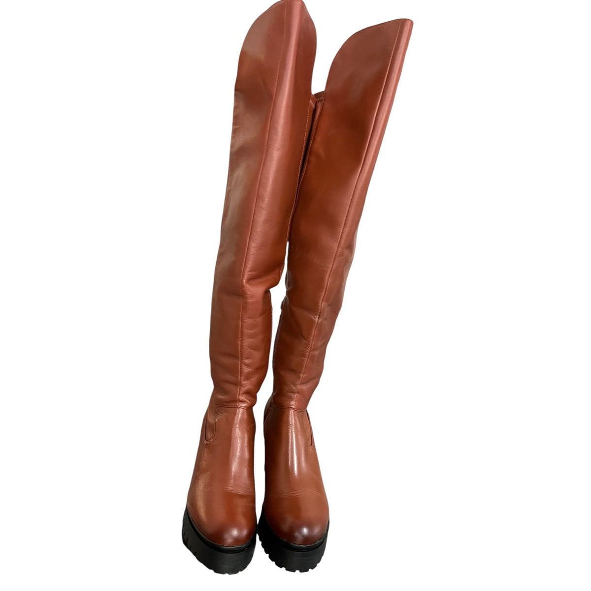 GB Re-Volve Chunky Lug Block Sole Boots SZ 7