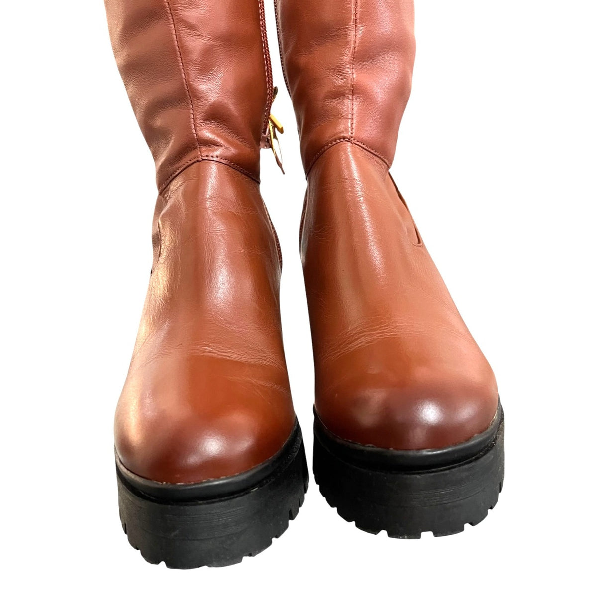 GB Re-Volve Chunky Lug Block Sole Boots SZ 7