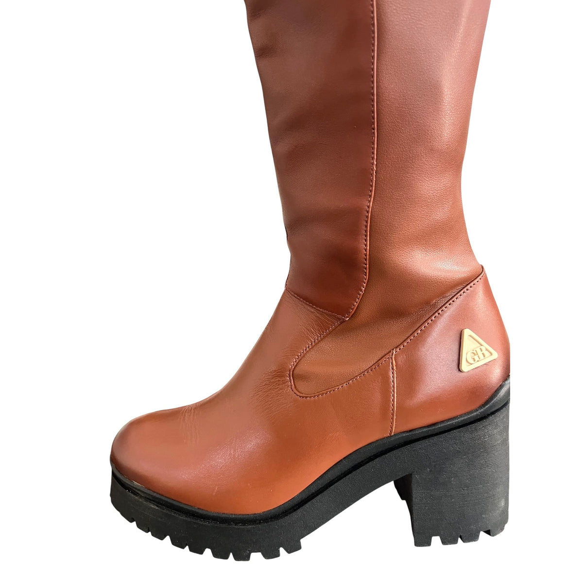 GB Re-Volve Chunky Lug Block Sole Boots SZ 7